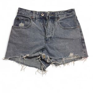 Cotton On Blue Distressed Jean Shorts